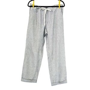 Daisy Fuentes Striped Wide Leg Pants - Black and White